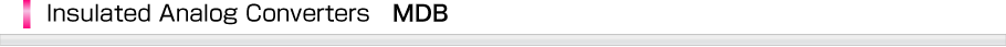 Insulated Analog Converters MDB