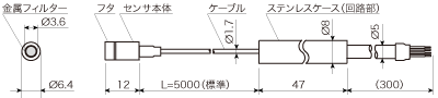 間隙水圧計HWT-6の形状